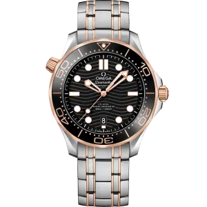 Omega Seamaster Diver 300M 42 mm, steel - Sedna™ gold on steel - Sedna™ gold