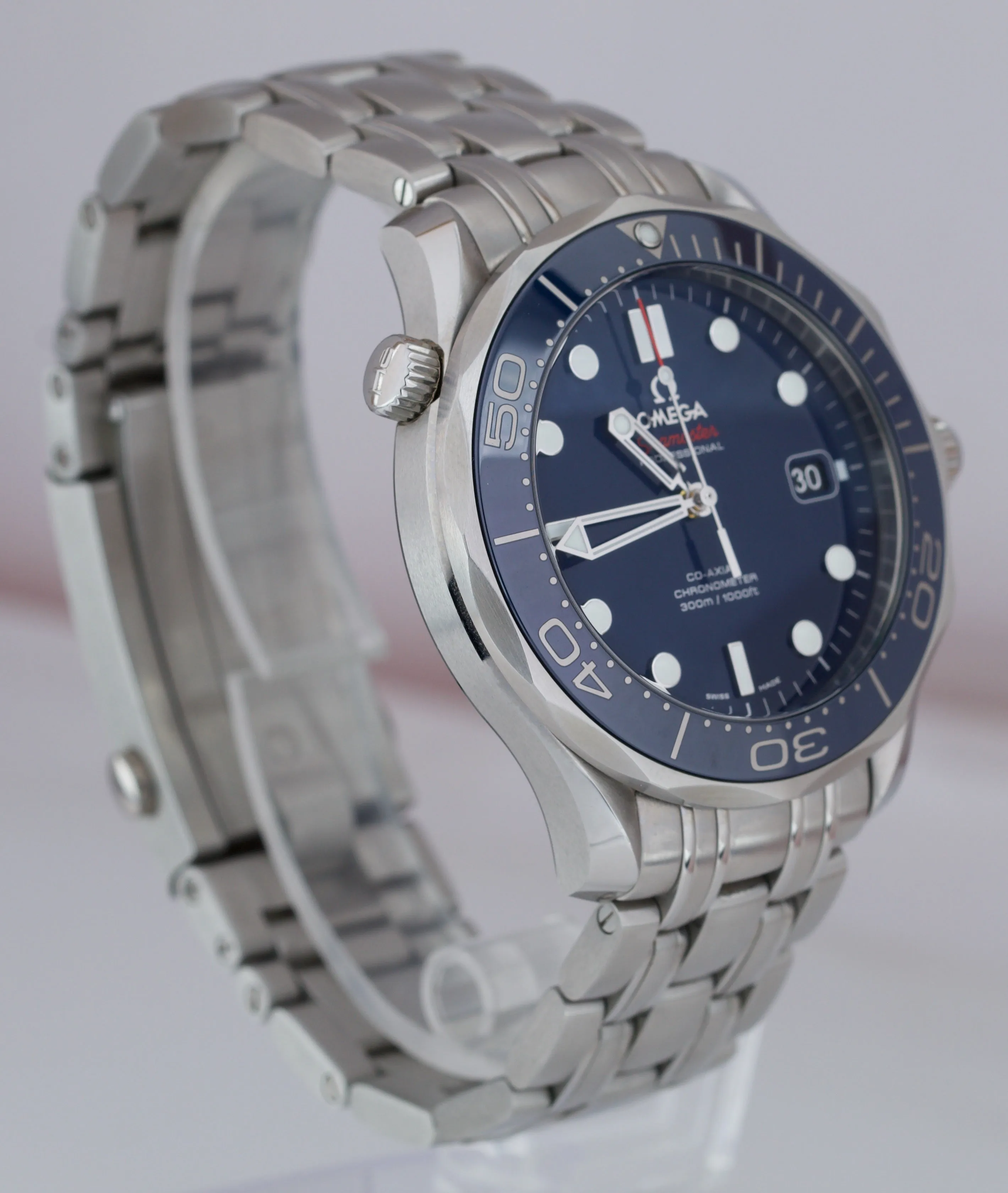 Omega Seamaster DIVER 300M Co‑Axial 41mm Blue Ceramic Watch 212.30.41.20.03.001