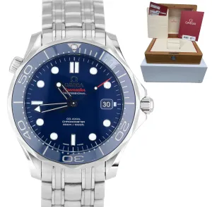 Omega Seamaster DIVER 300M Co‑Axial 41mm Blue Ceramic Watch 212.30.41.20.03.001