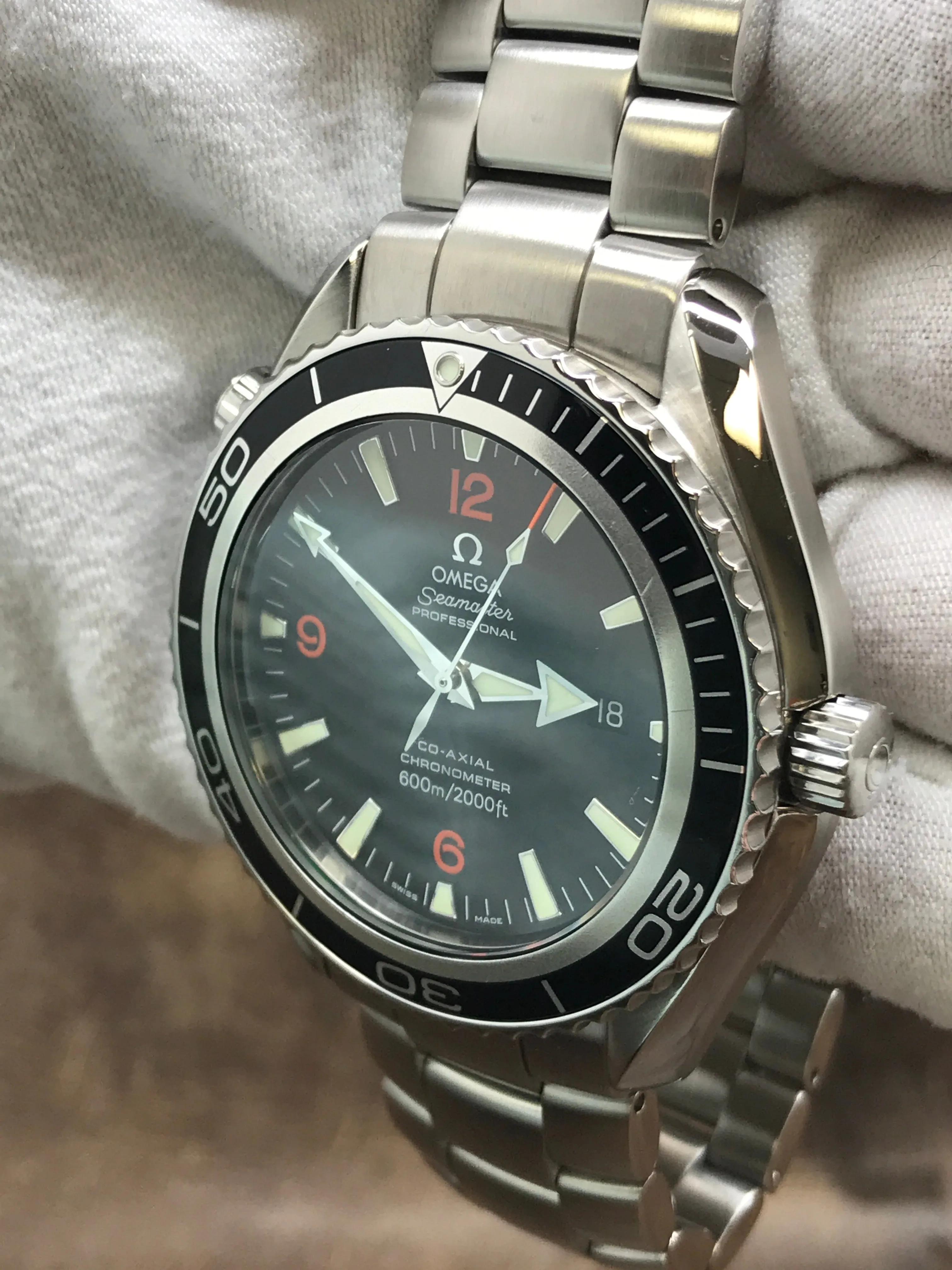 Omega Seamaster Planet Ocean XL 2900.51.82 Black Dial Automatic Men's Watch