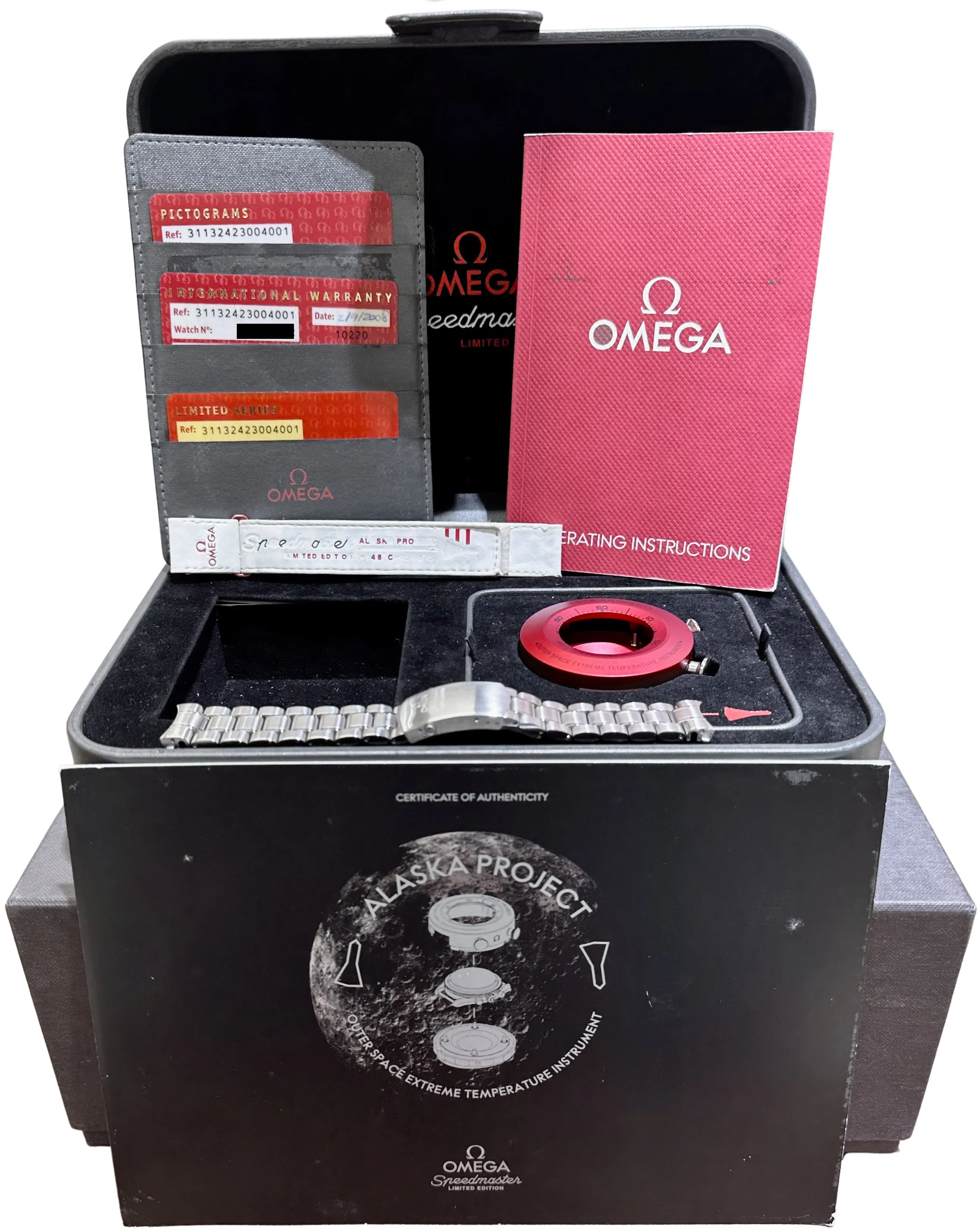 Omega Speedmaster ALASKA PROJECT 42mm Steel White Watch 311.32.42.30.04.001 B P