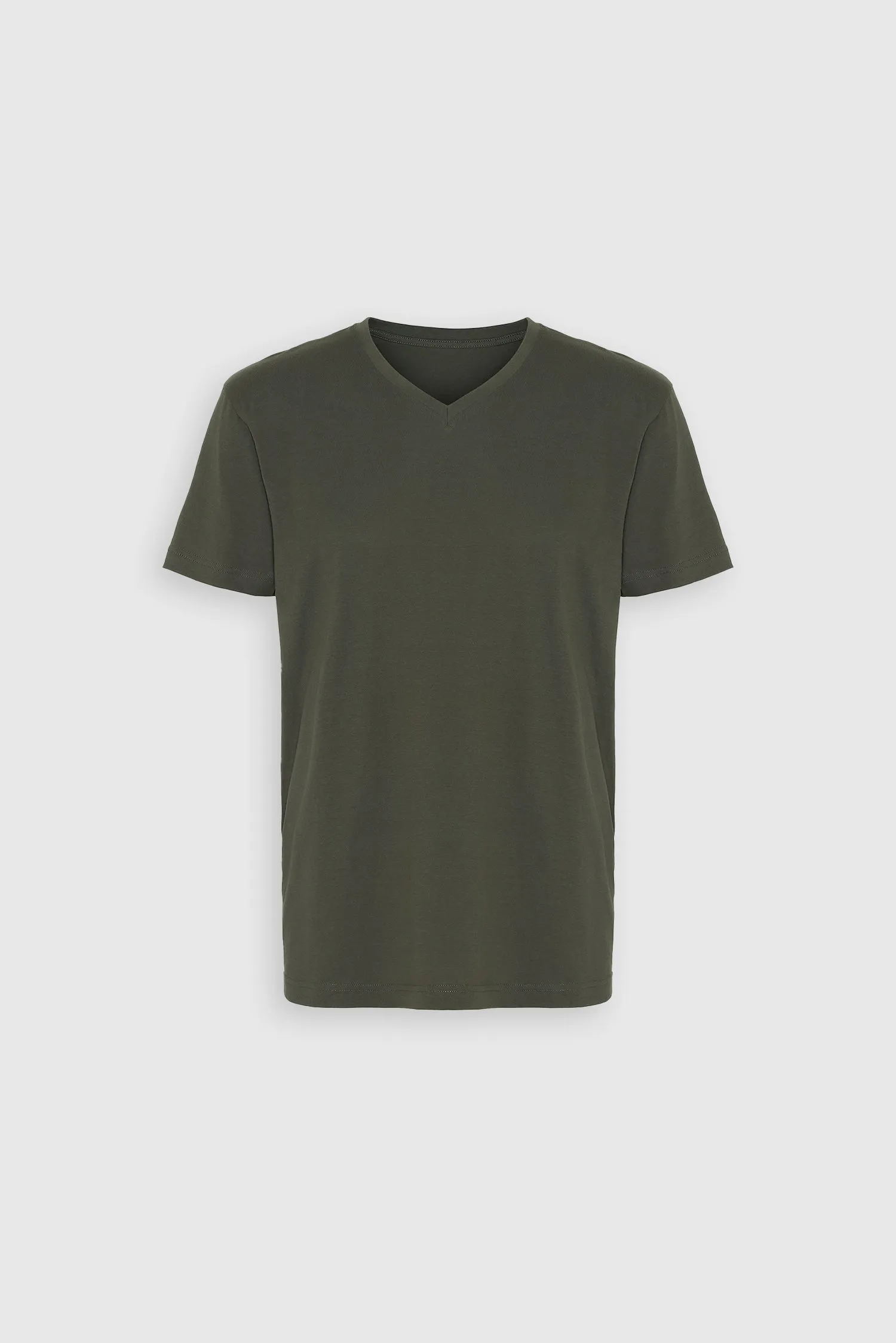 Organic V-Neck T-shirt, Army