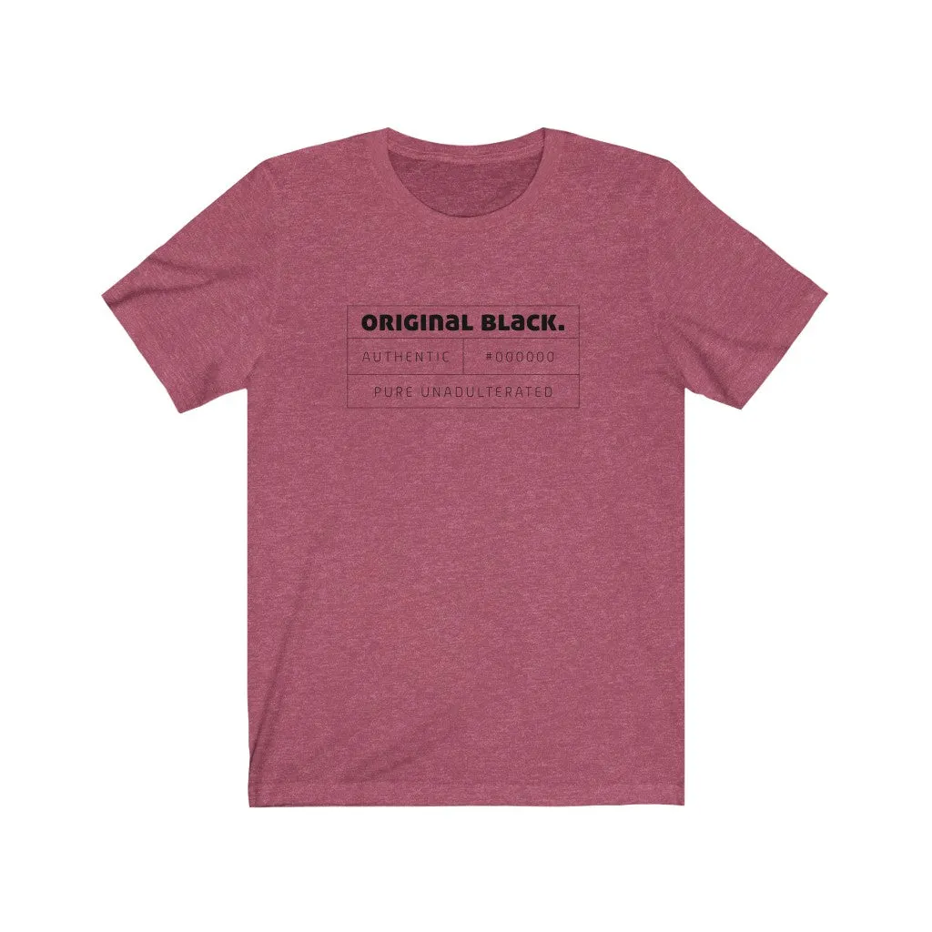 ORIGINAL BLACK - Unisex Short Sleeve T-shirt