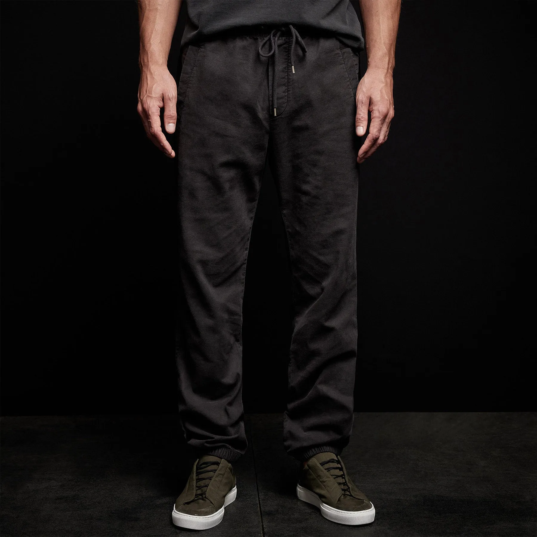 Overdyed Flannel Track Pant - Magma Pigment
