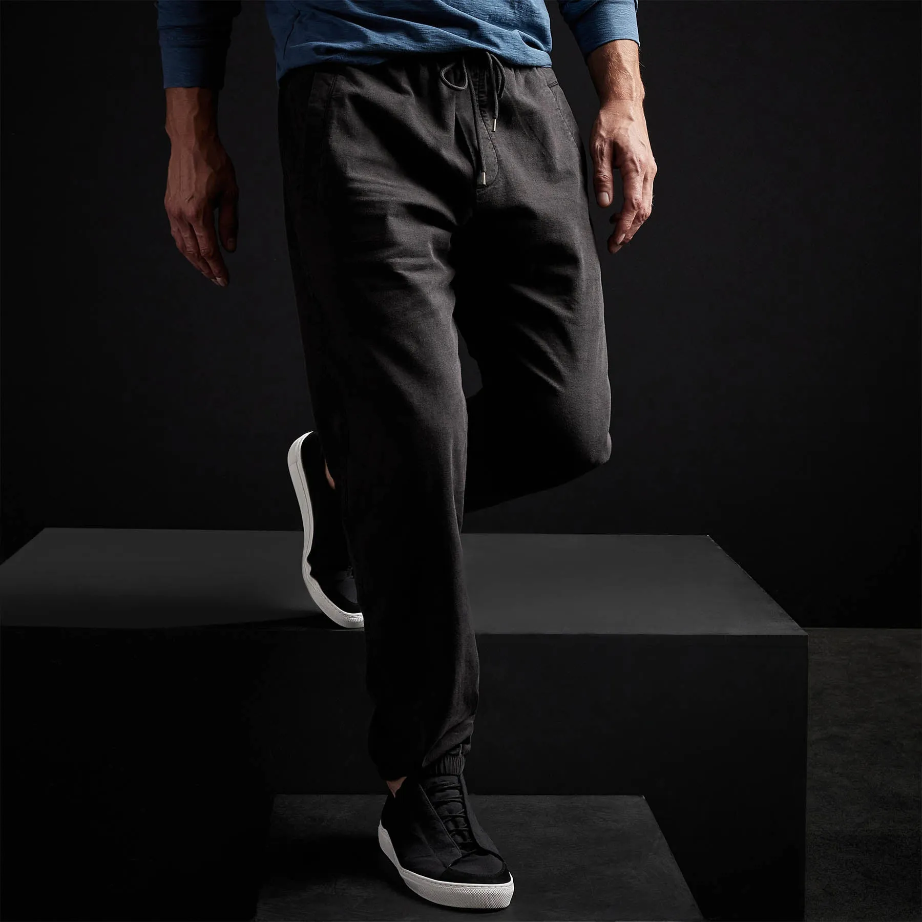 Overdyed Flannel Track Pant - Magma Pigment
