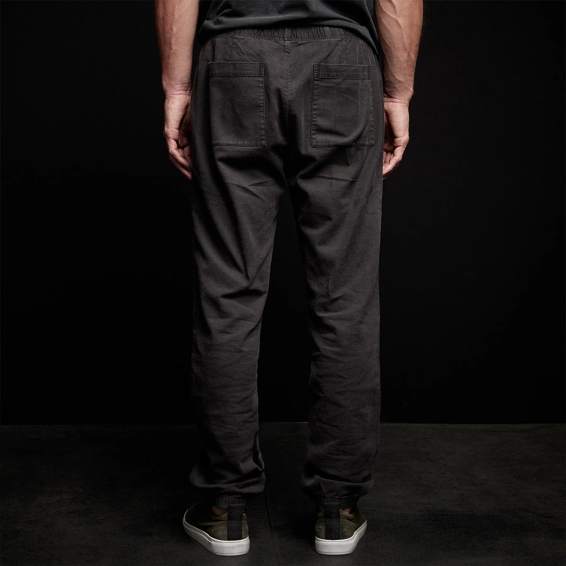 Overdyed Flannel Track Pant - Magma Pigment