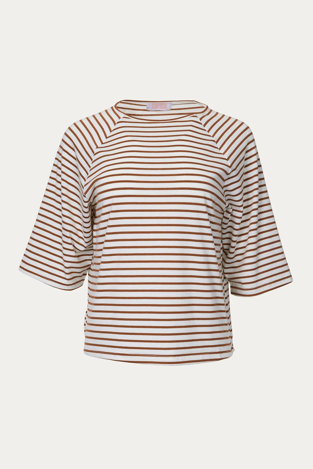 OVERSIZED STRIPED SHORT SLEEVE T-SHIRT