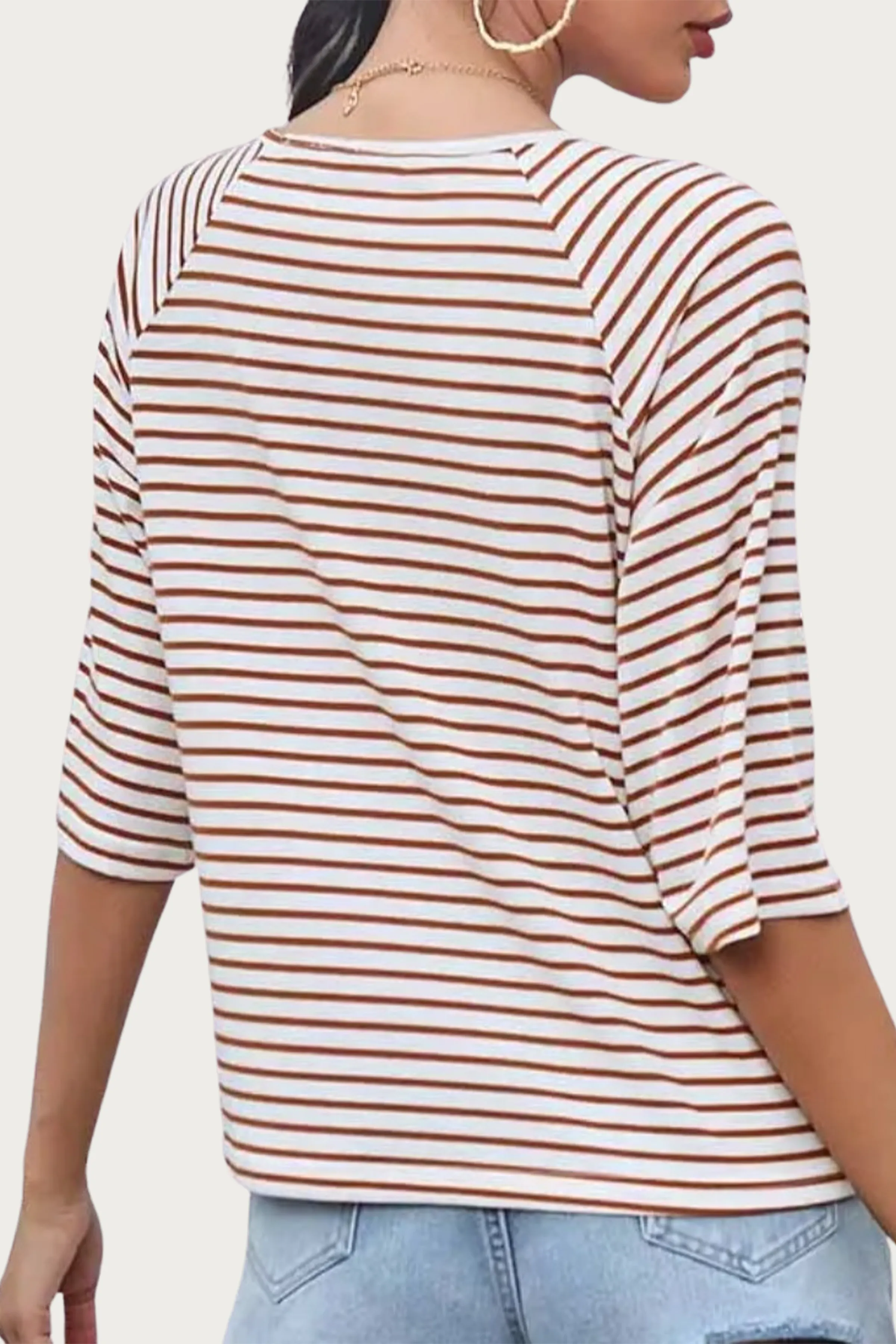 OVERSIZED STRIPED SHORT SLEEVE T-SHIRT