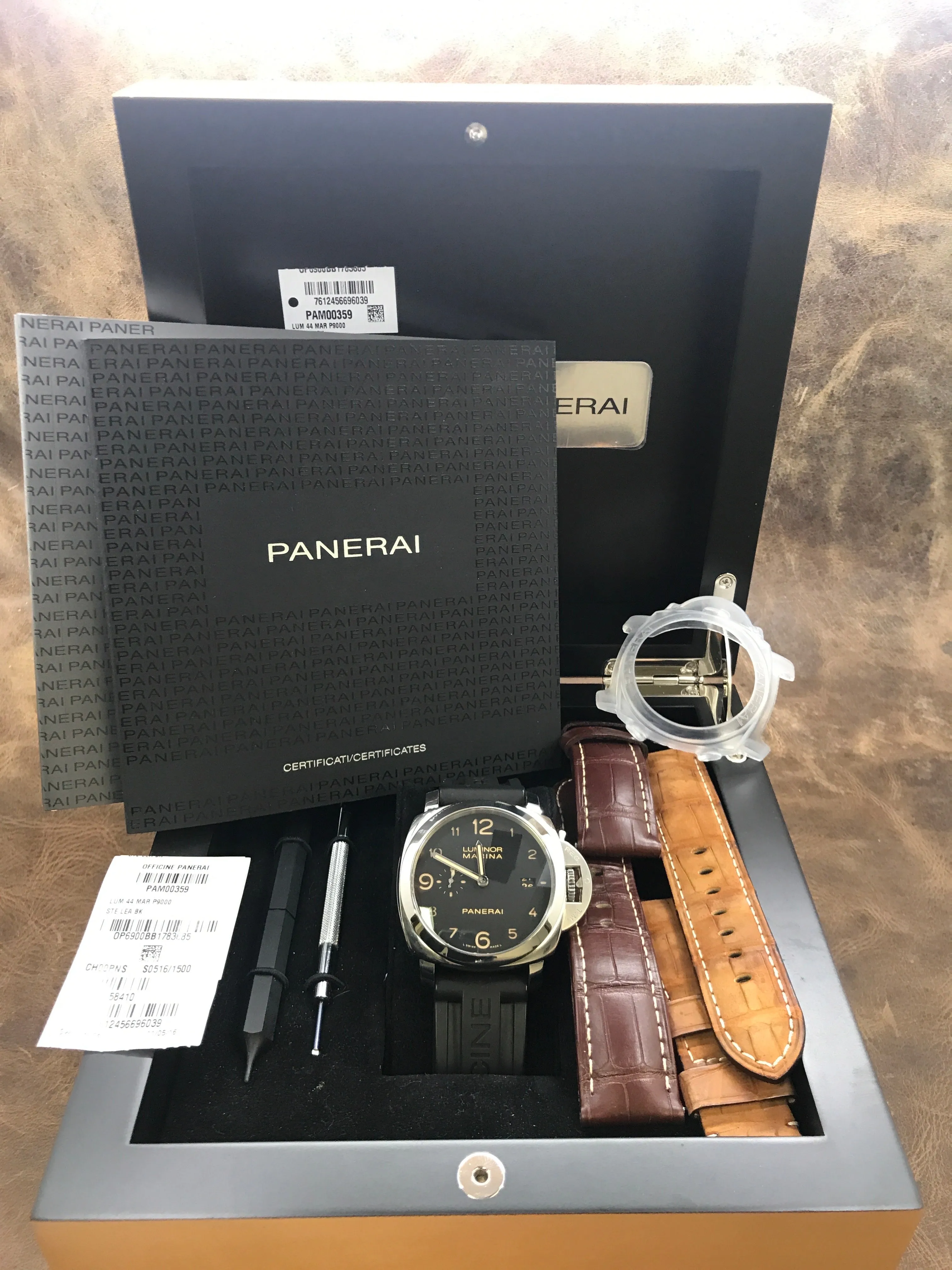 Panerai Luminor Marina 1950 3 Days PAM 00359 Black Dial Automatic Men's Watch