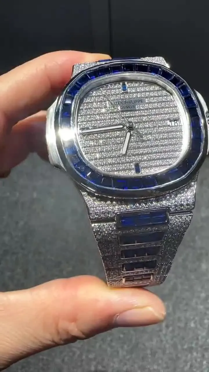 Patek Philippe Moissanite Diamond Watch  W 183