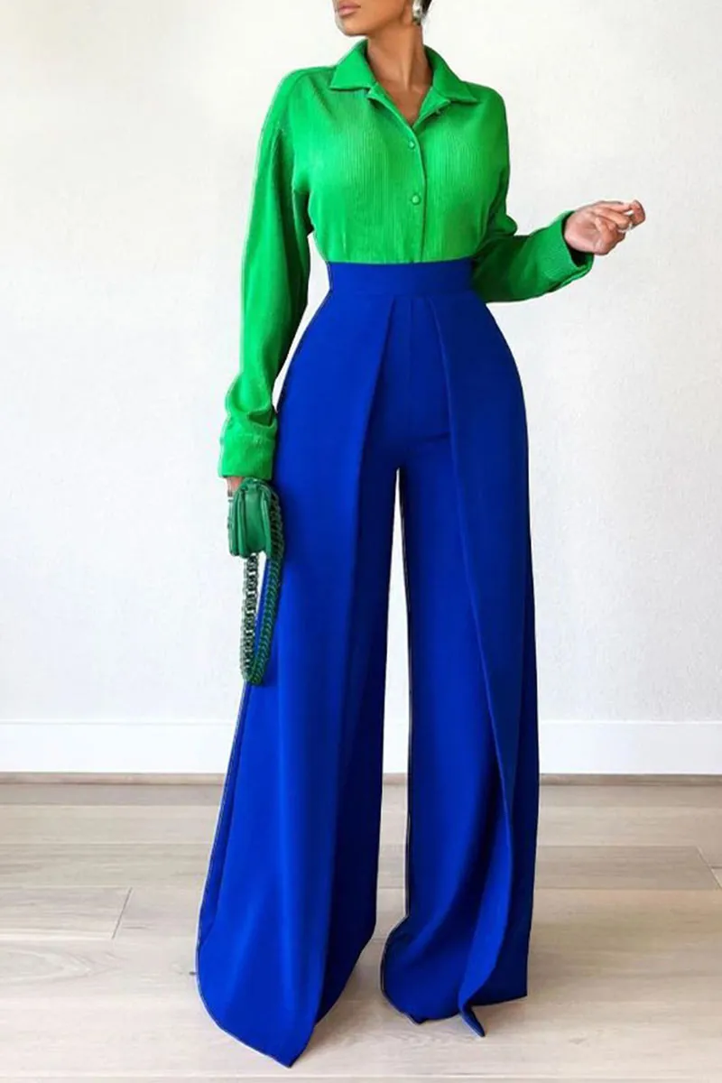 PG751 High-Waisted Wide Leg Pants