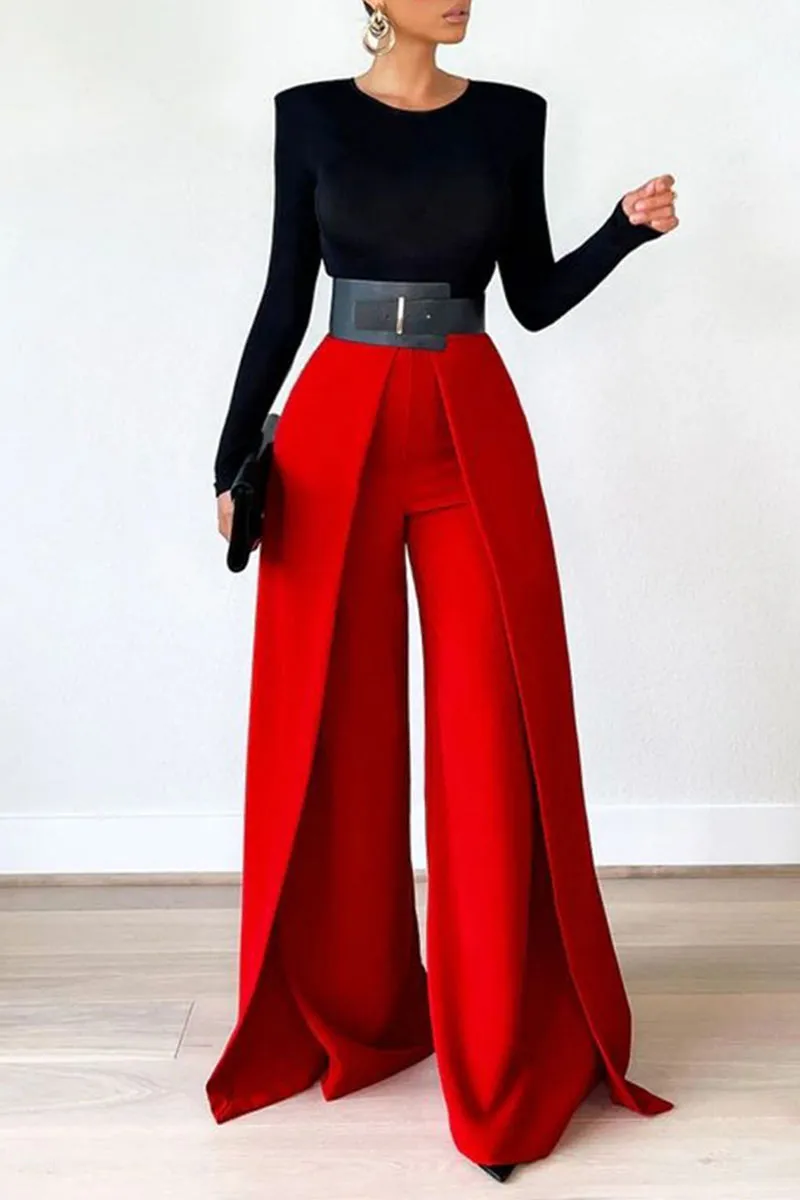 PG751 High-Waisted Wide Leg Pants