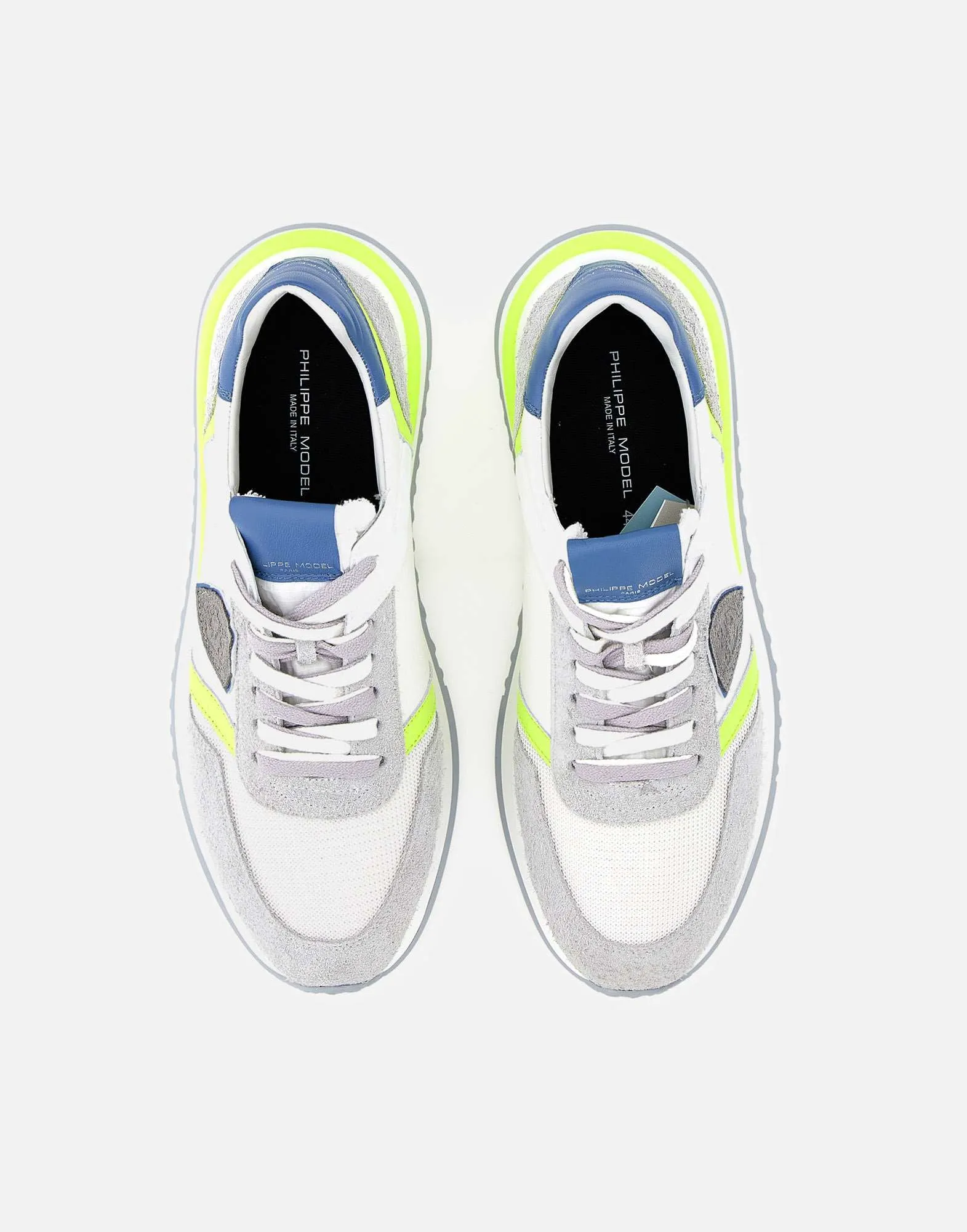 Philippe Model Tropez 2.1 sneakers i vitblå gul