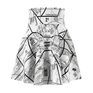 Phoenix TAC Chart skater skirt (b&w)
