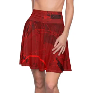 Phoenix TAC Chart skater skirt (red)