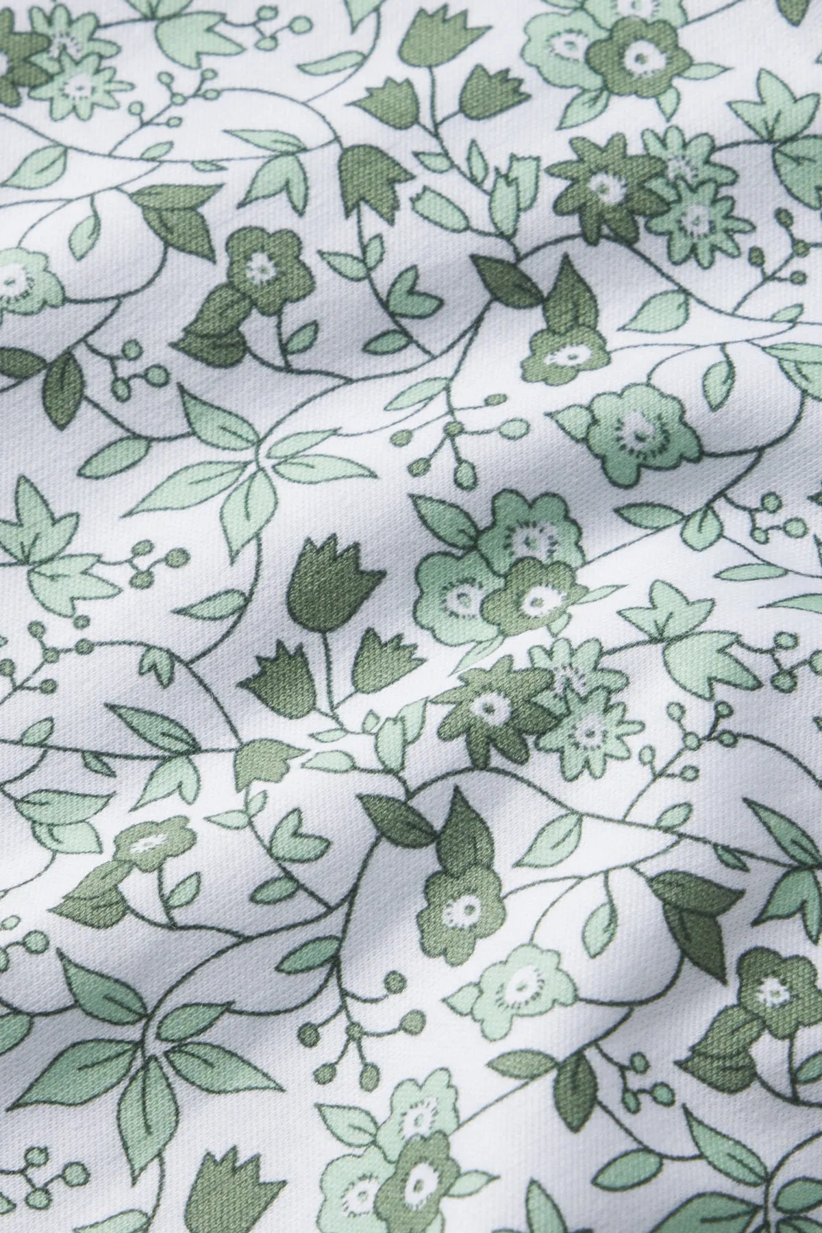 Pima Crew Short-Long Set in Topiary Garden Floral