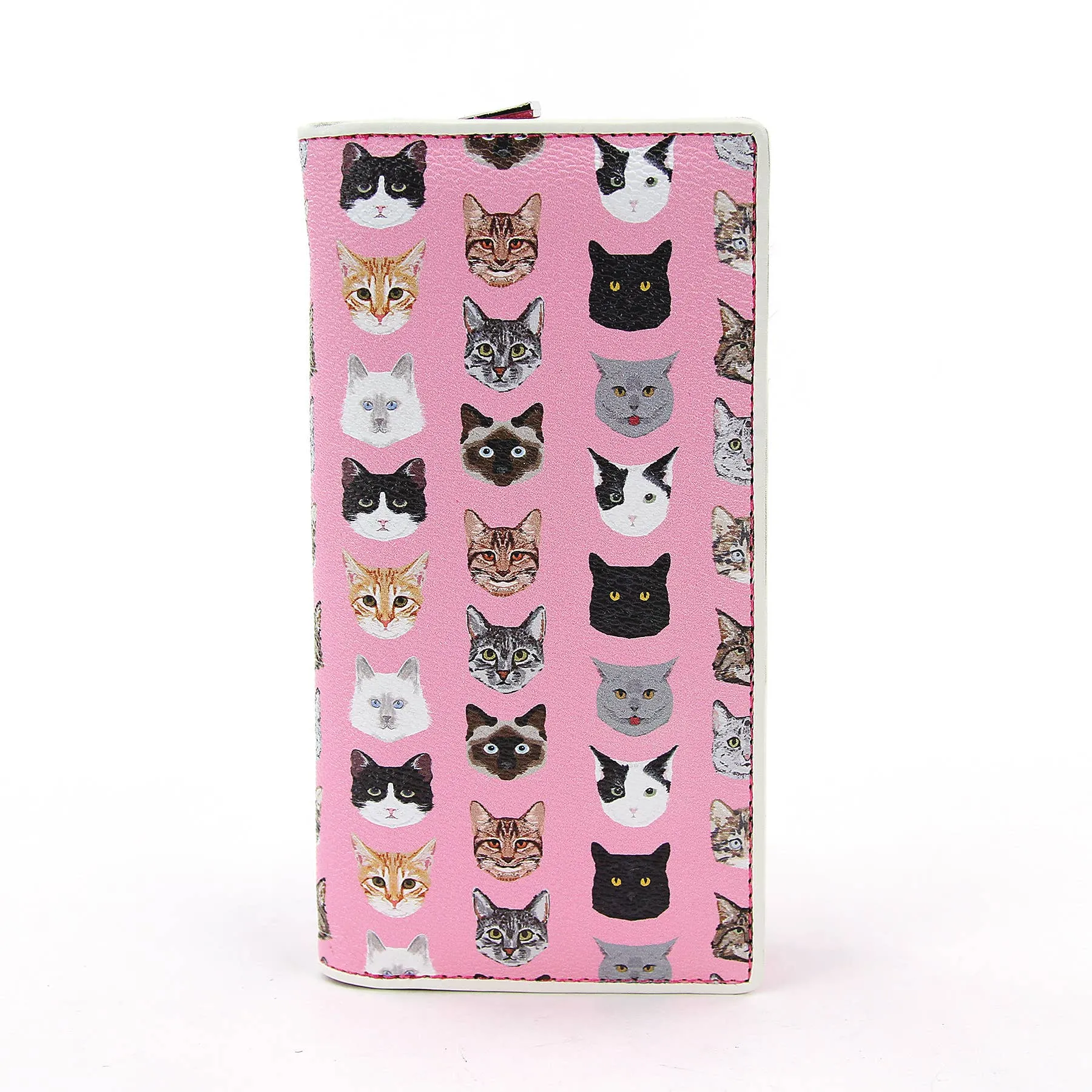 Pink Cat Print Wallet