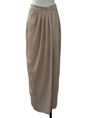 Pink Pleated Midi Skirt