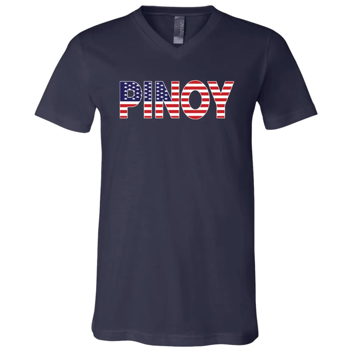 Pinoy American Unisex Jersey V-Neck T-Shirt