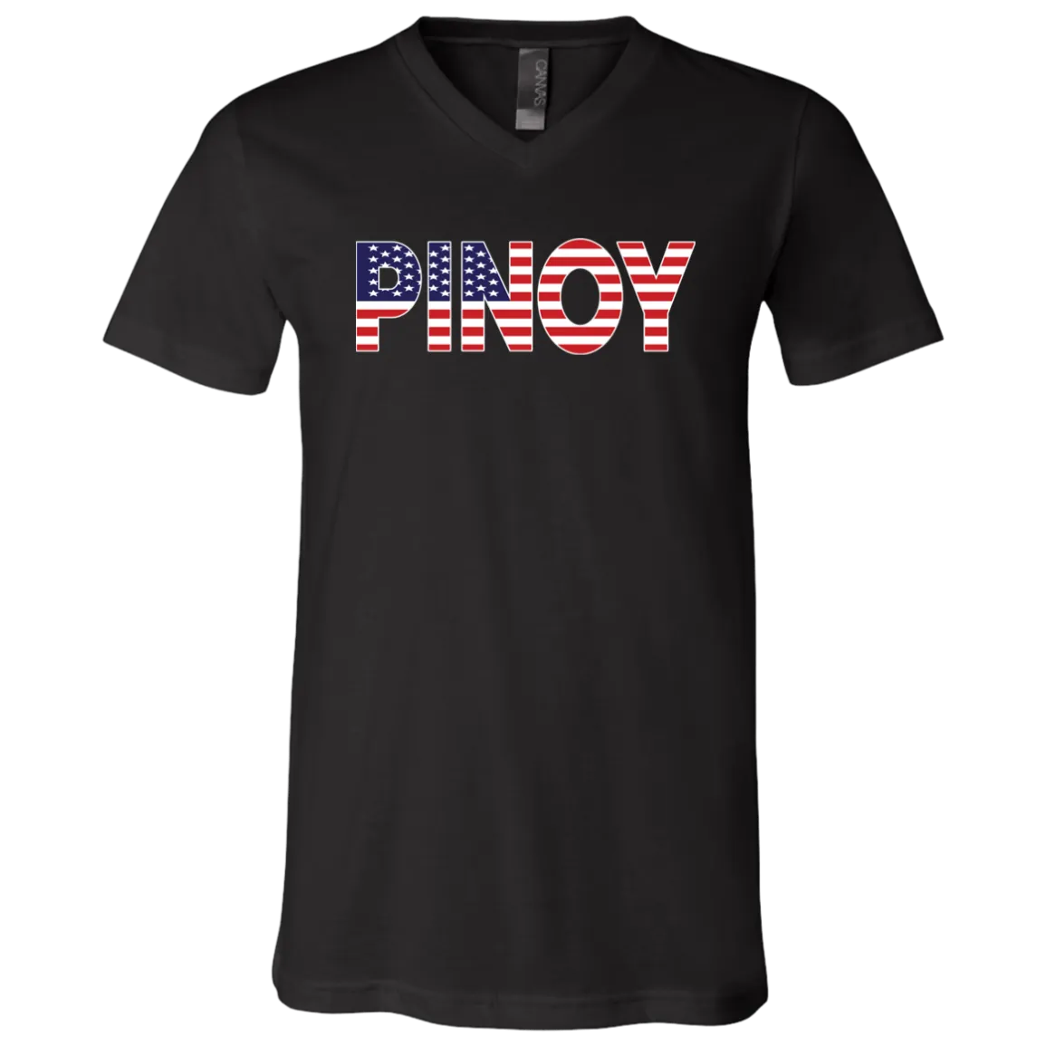 Pinoy American Unisex Jersey V-Neck T-Shirt