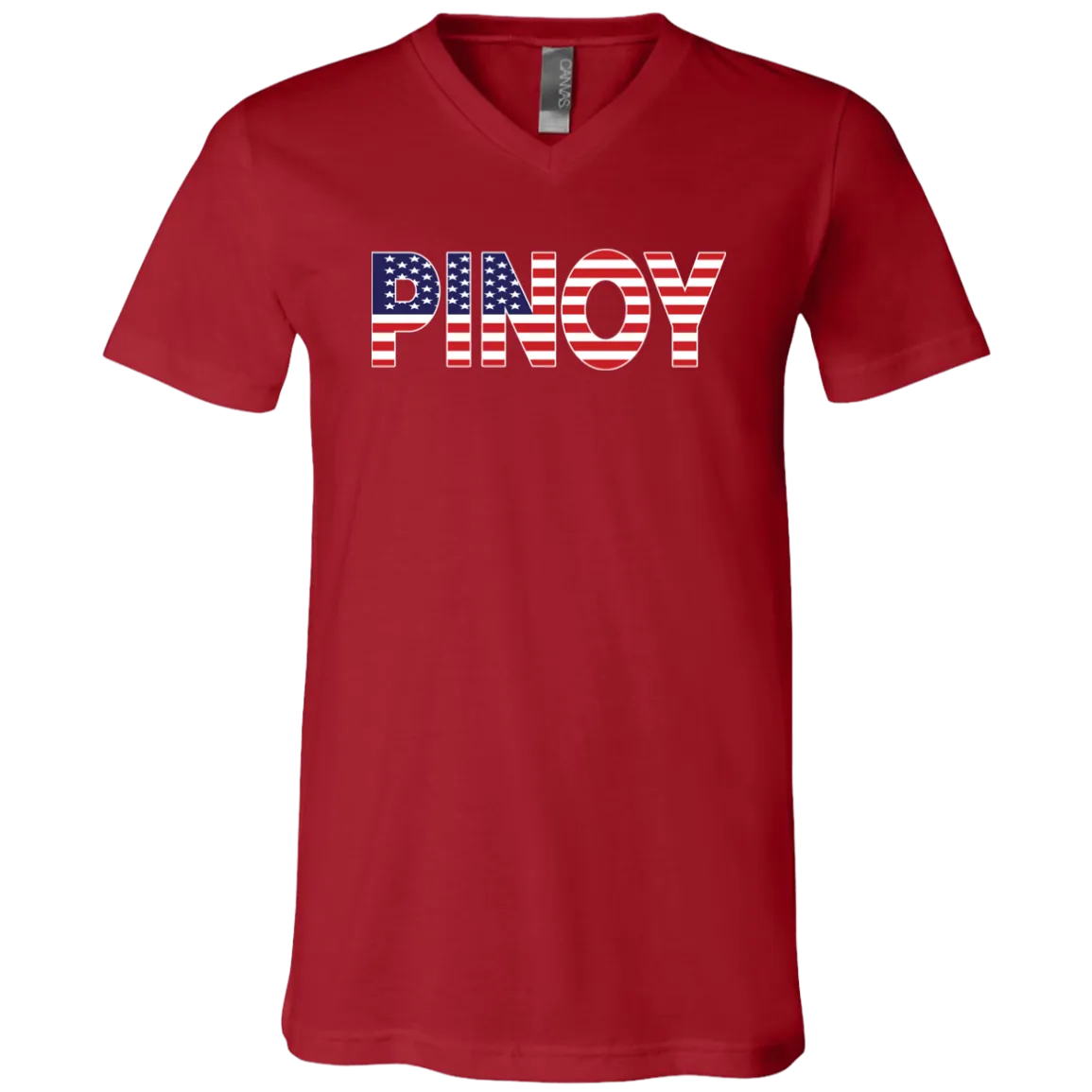 Pinoy American Unisex Jersey V-Neck T-Shirt
