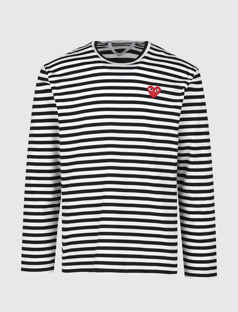 PLAY STRIPED LONG SLEEVE TEE
