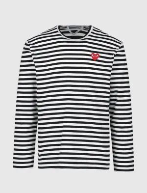 PLAY STRIPED LONG SLEEVE TEE