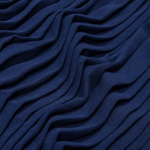 Pleated chiffon