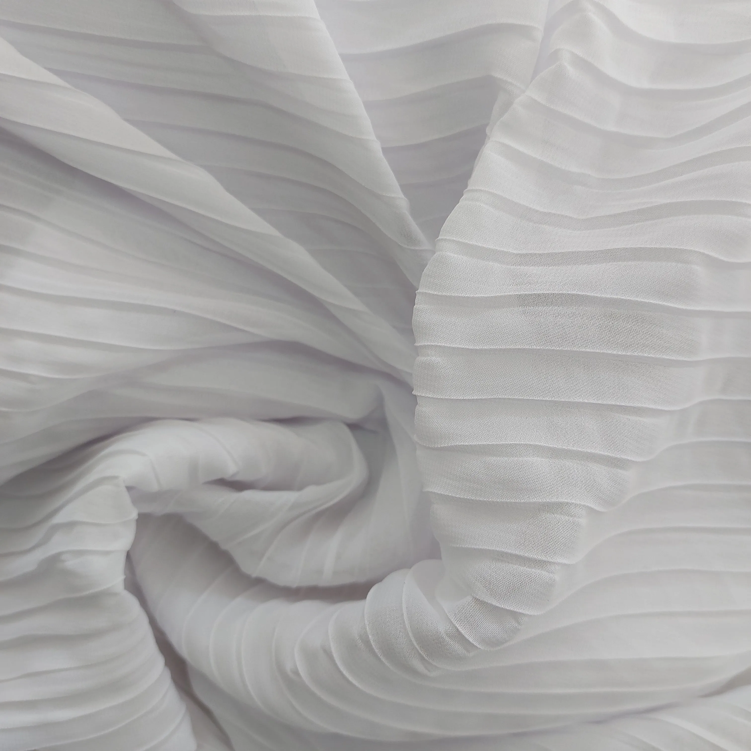 Pleated chiffon