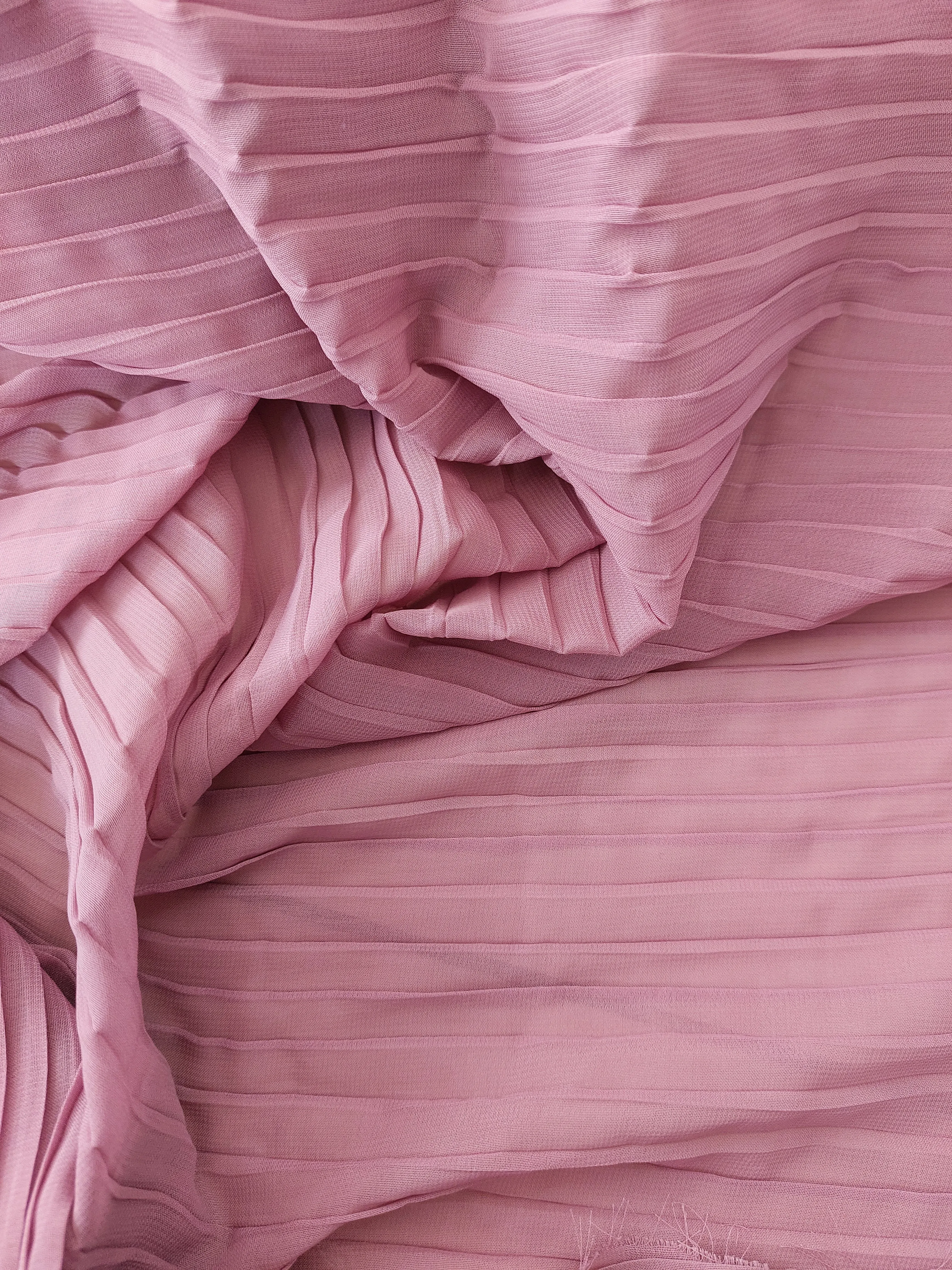 Pleated chiffon