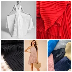 Pleated chiffon