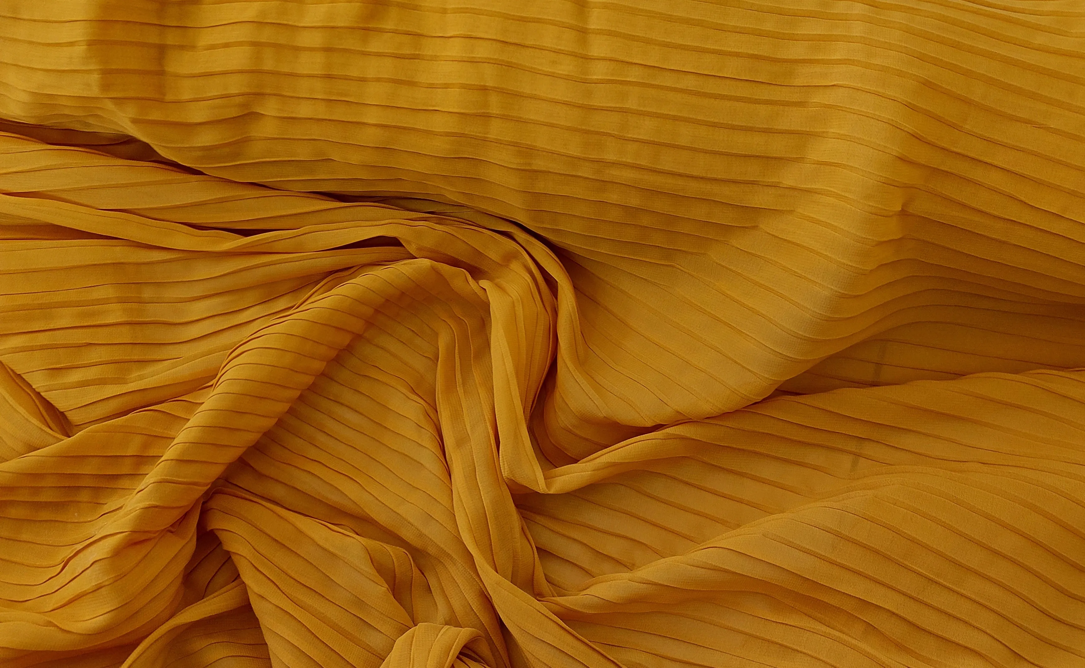 Pleated chiffon