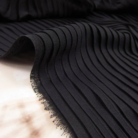 Pleated chiffon