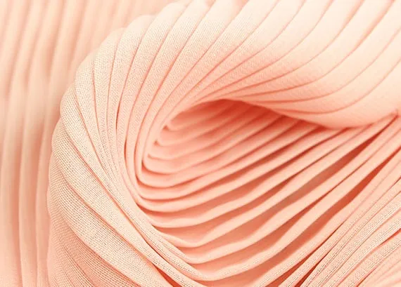 Pleated chiffon