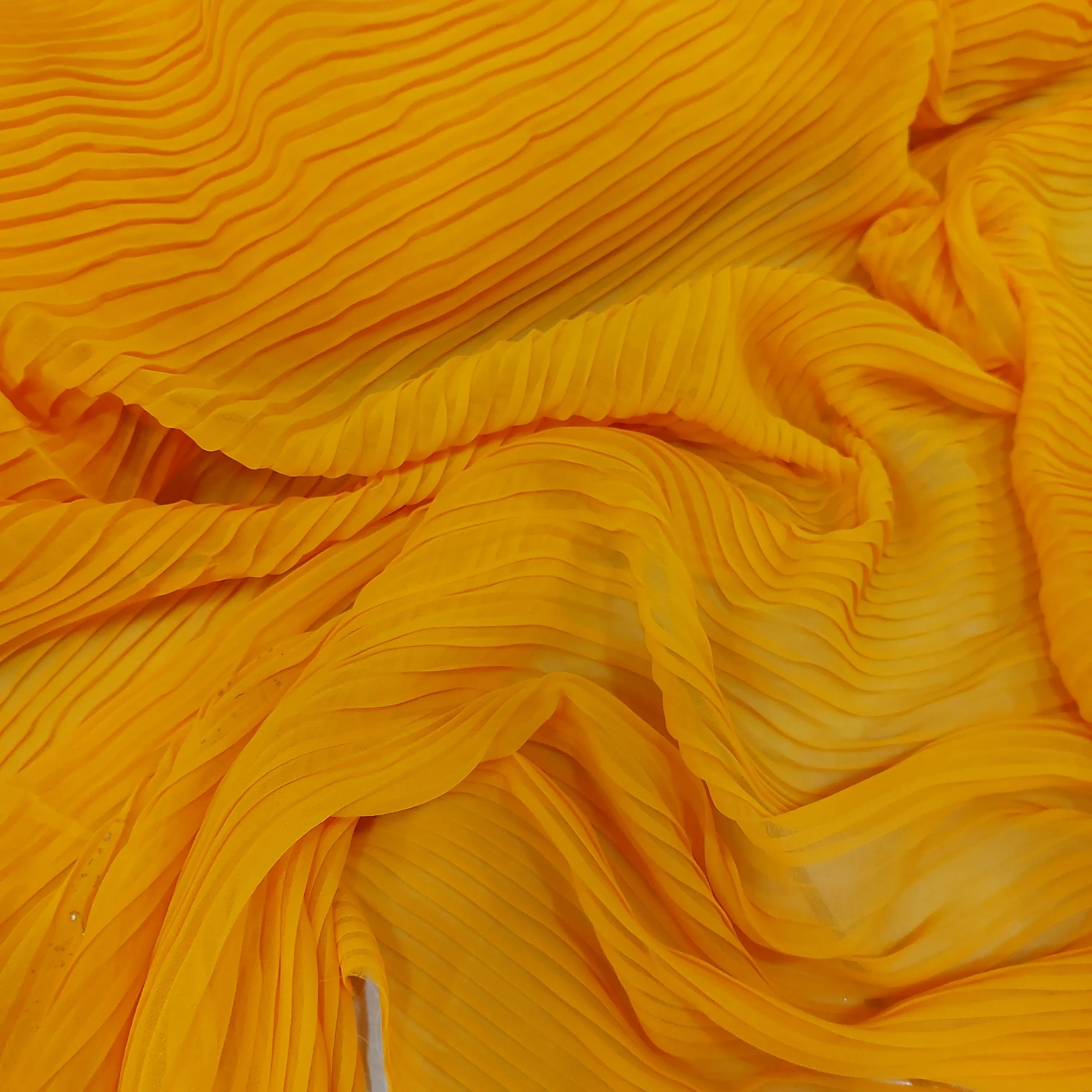 Pleated chiffon