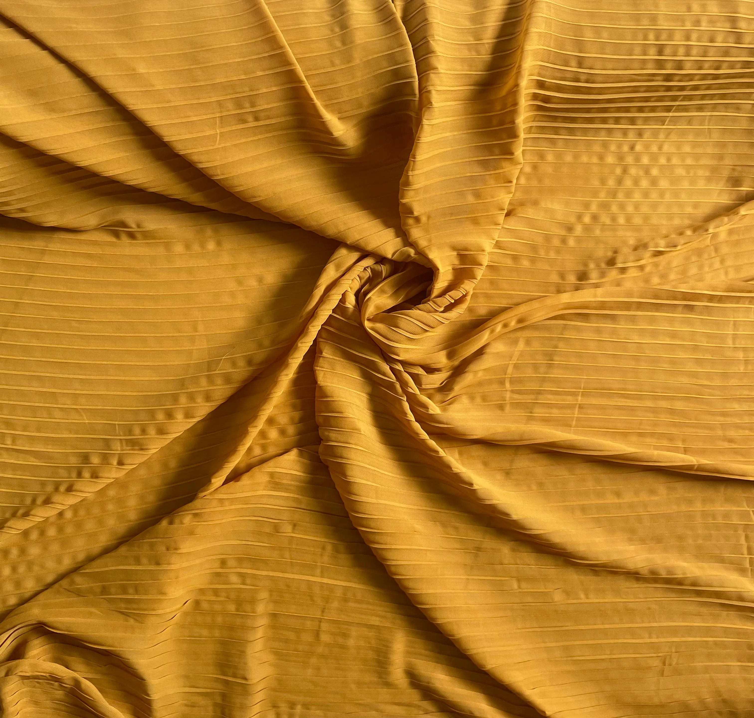 Pleated chiffon