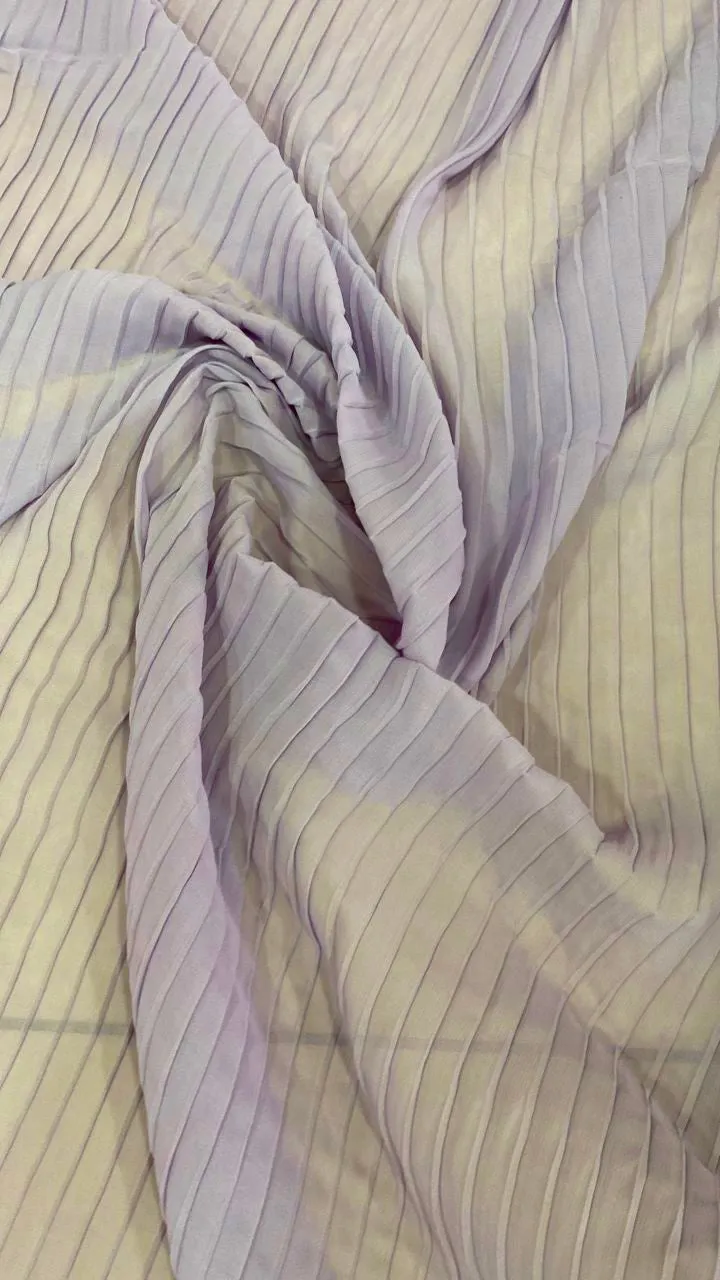 Pleated chiffon