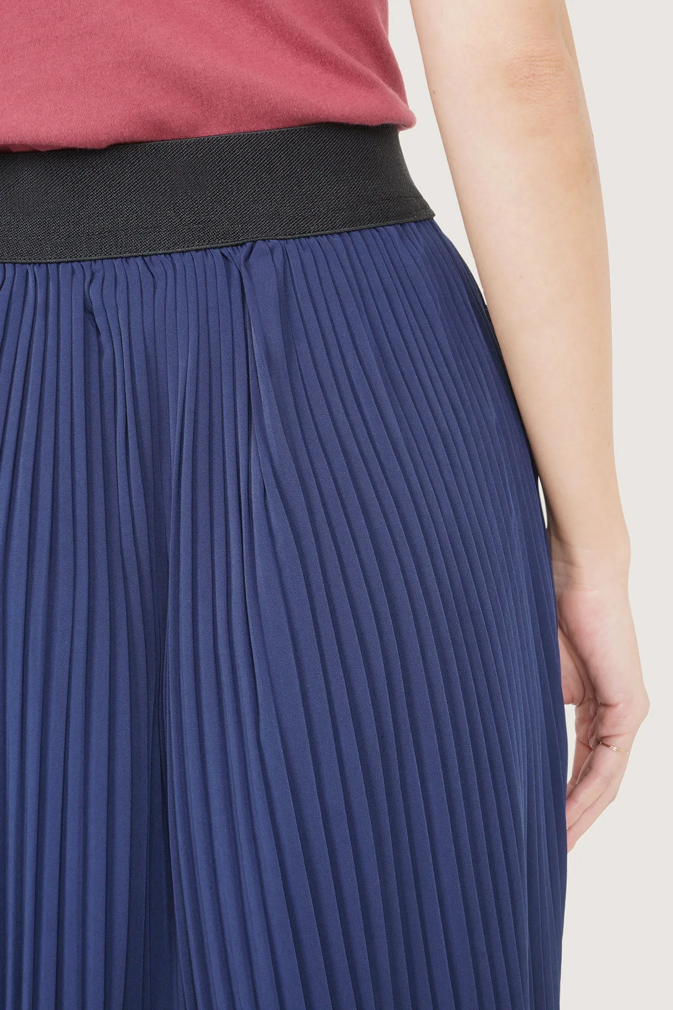 Pleated Midi Skirt