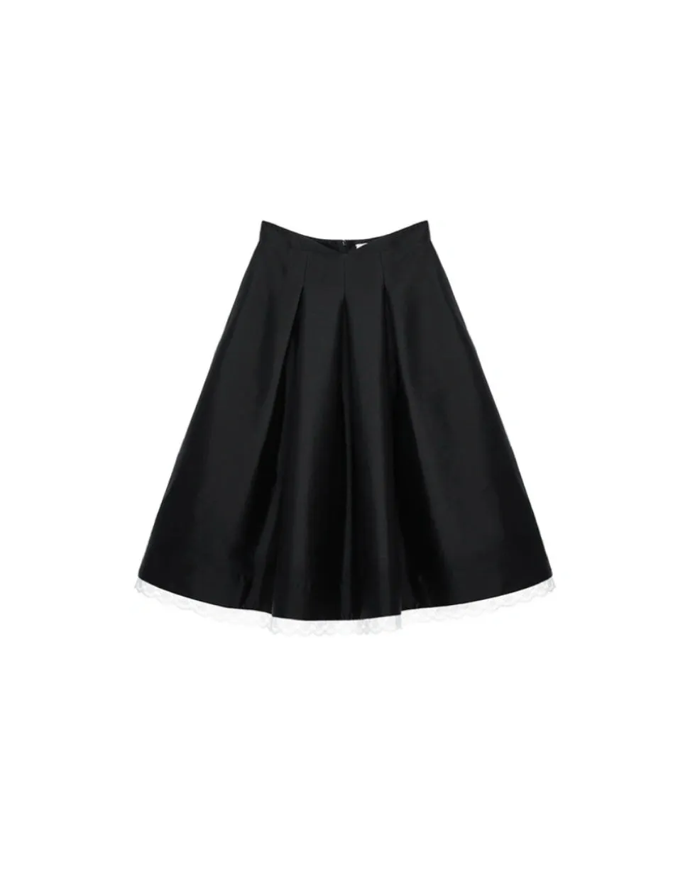 Pleated Midi Skirt