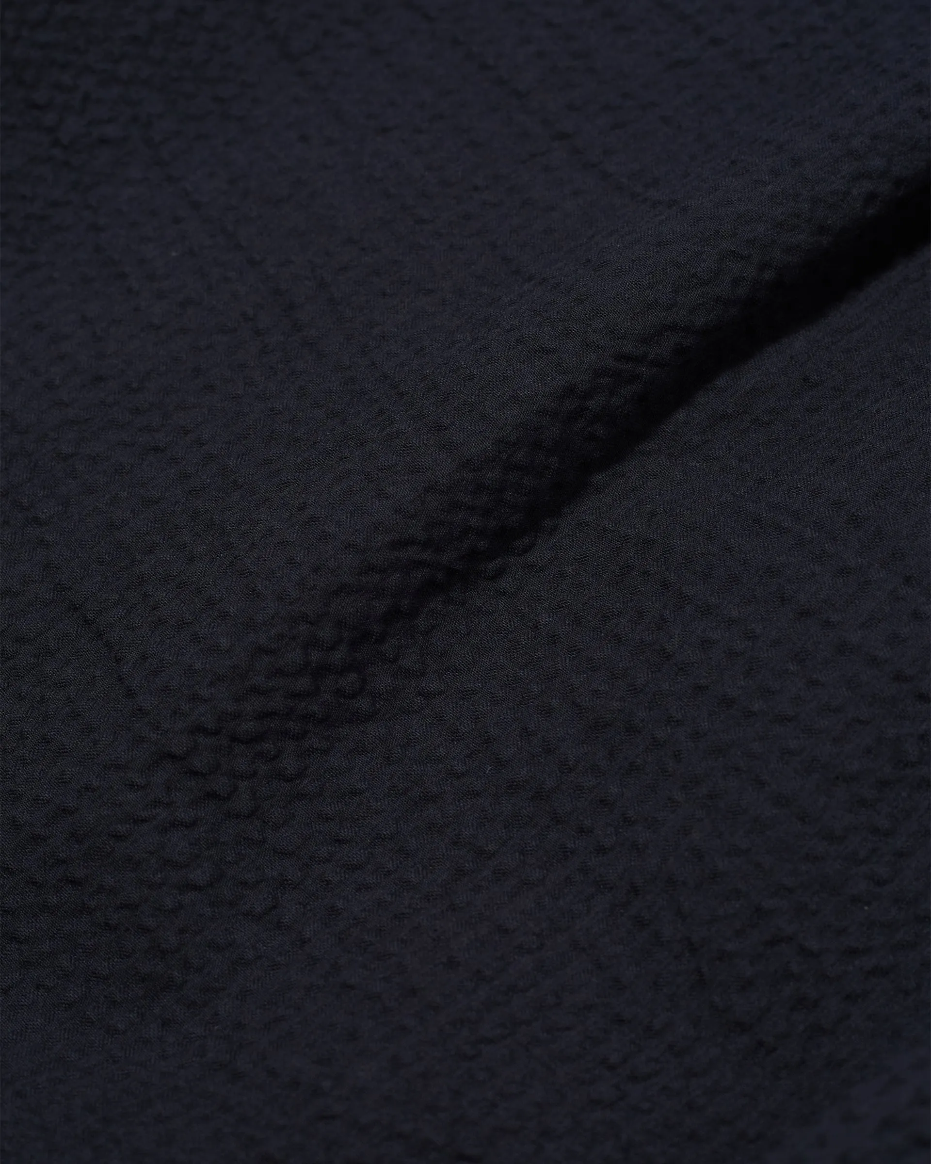 Pleated Track Short Navy
