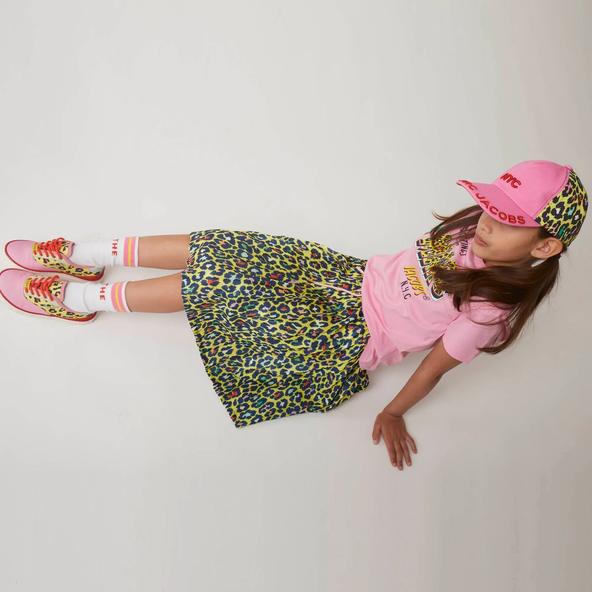 Pleated Voile Skirt - Multi