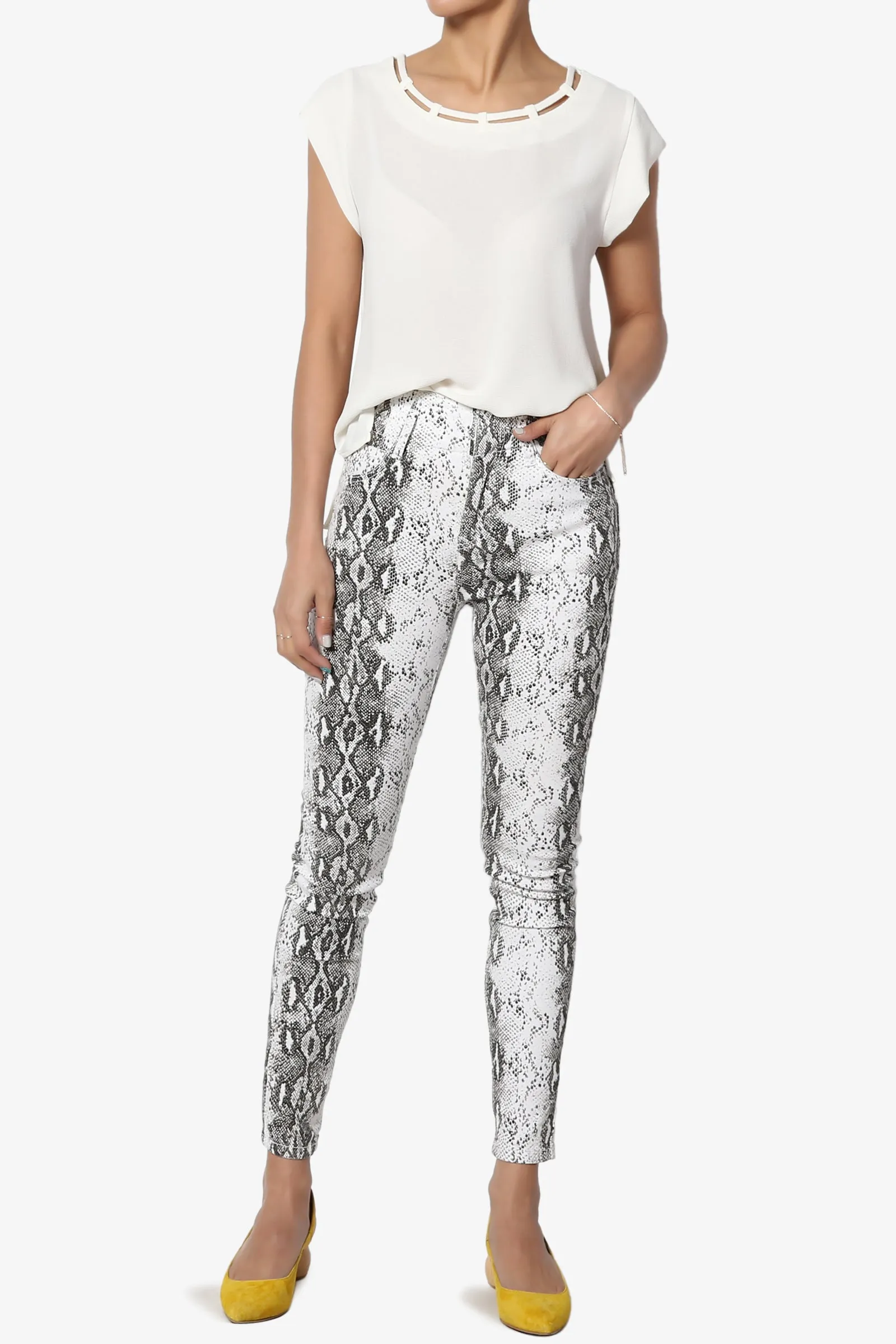 Potrero Snake Print Skinny Jeans