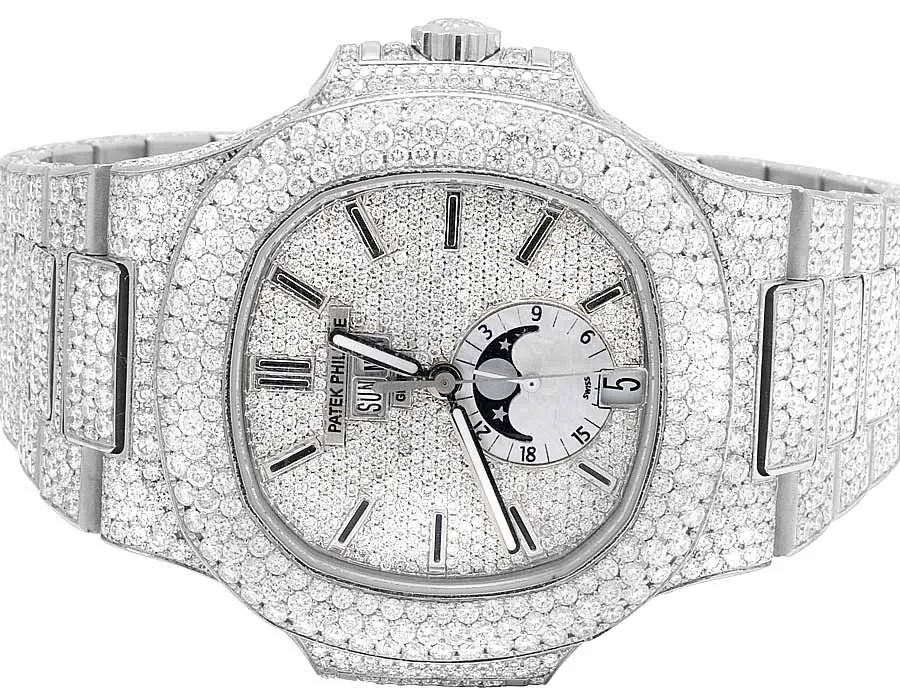 PP-Luxury-Watches Nautilus 5726/1A with 34.65 Ct VS Diamond