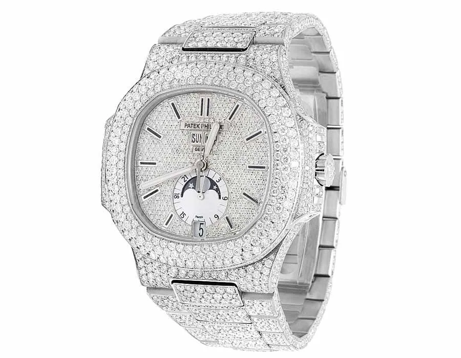 PP-Luxury-Watches Nautilus 5726/1A with 34.65 Ct VS Diamond