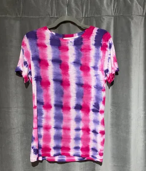 Prabal Gurung Pink and Purple Tie Dye T-Shirt