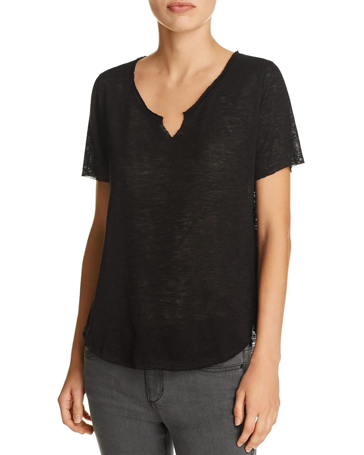Project Social T S/S Suzie Shirtall Gauzy Knit Short Sleeve Tee