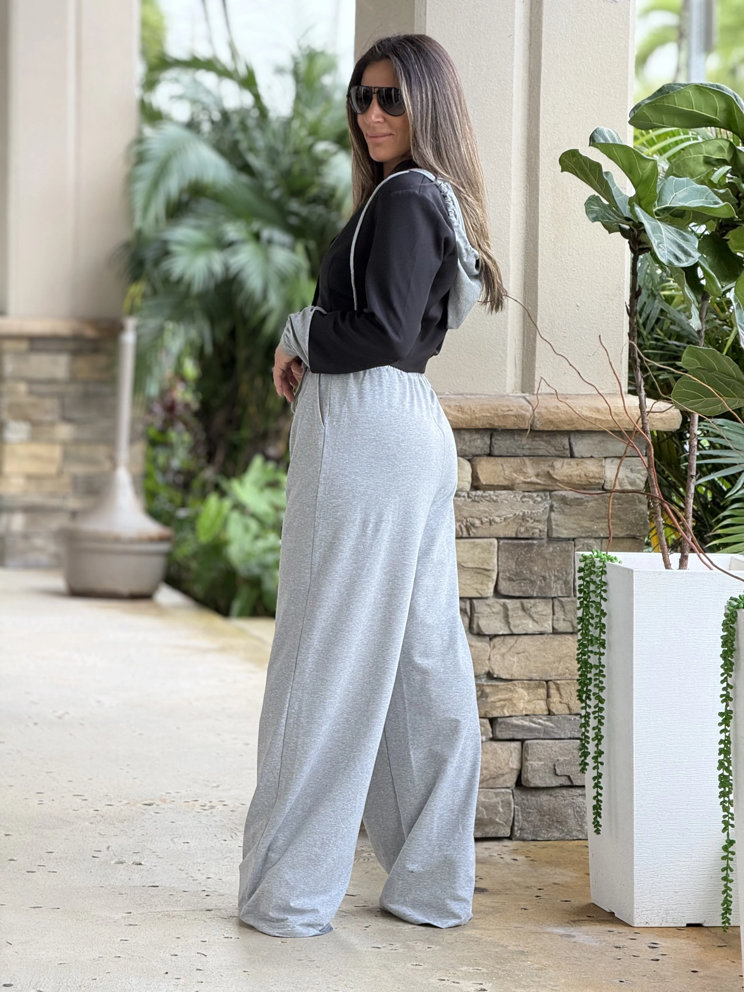 "Tammy" Crop Blazer And High Waisted Pants Set