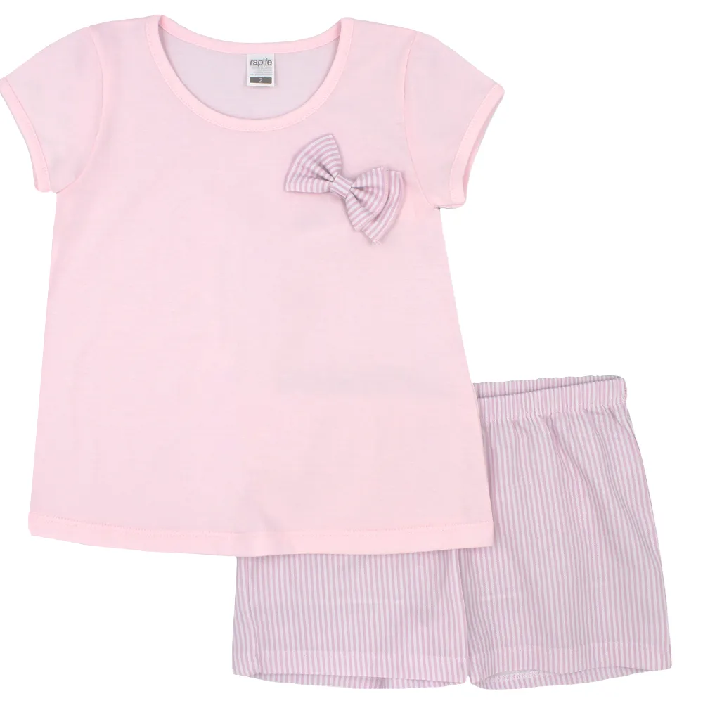 Rapife Girls Pink T-shirt & Shorts Set