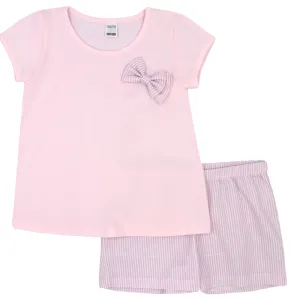 Rapife Girls Pink T-shirt & Shorts Set