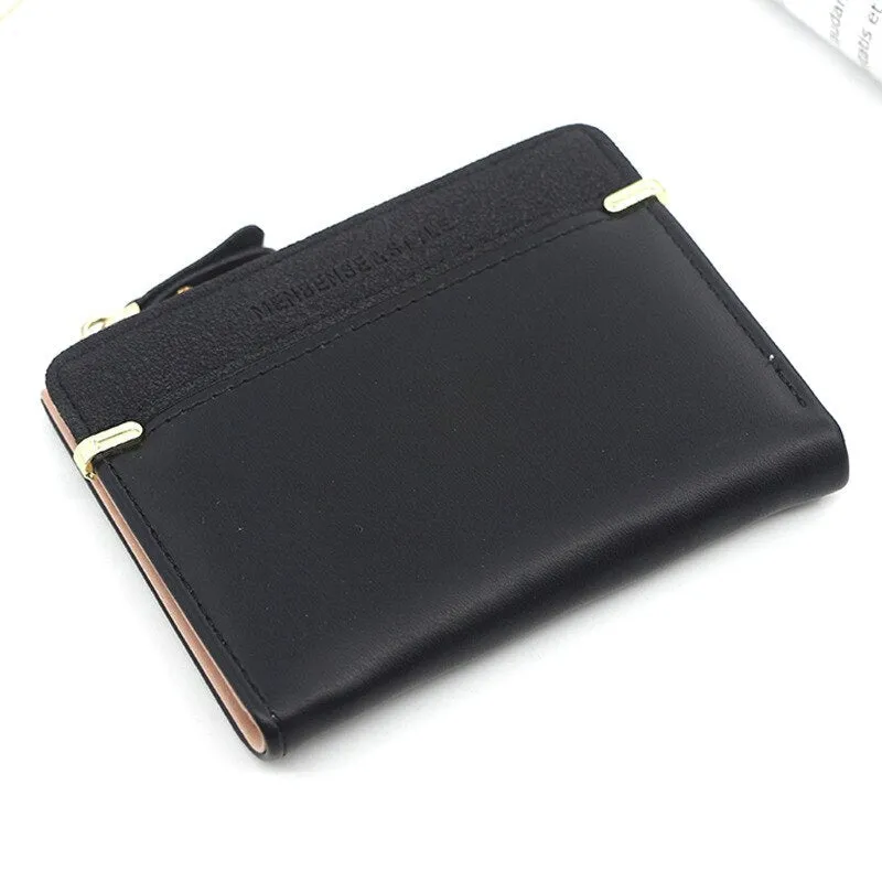 Realaiot Women's Wallet Short Women Coin Purse Fashion Wallets For Woman Card Holder Small Ladies Wallet Female Hasp Mini Clutch For Girl
